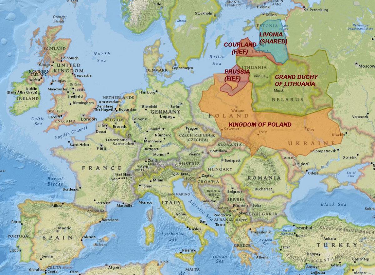 Peta Lithuania sejarah